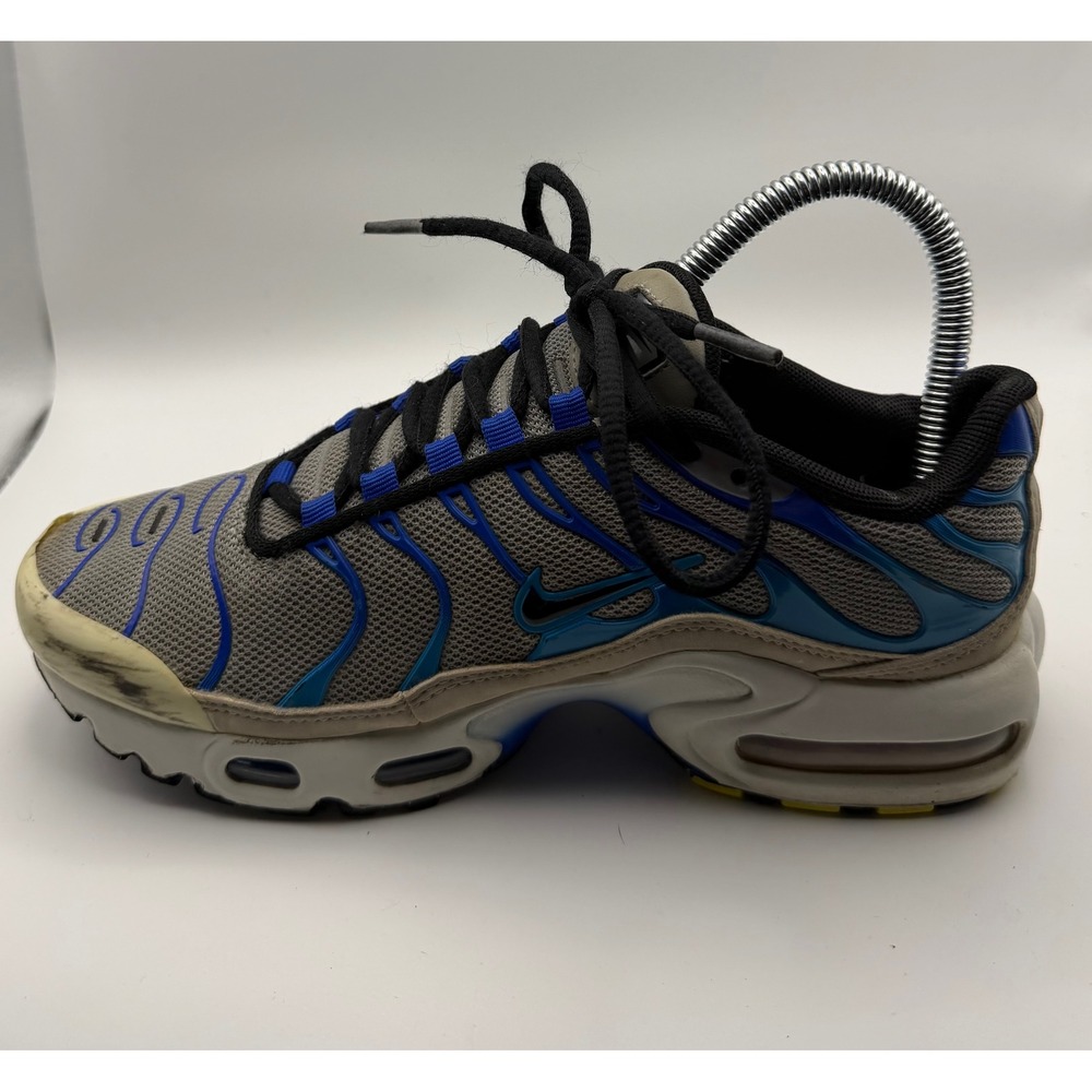 Nike Air Max Plus GS Kids 4Y Grey Blue CD0609-019 Fair Tuned Air Sneakers